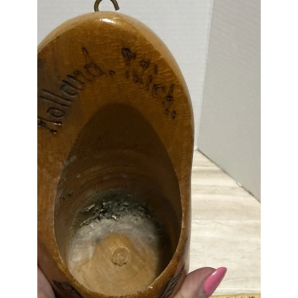 Wooden Clog Decorative Holland Michigan Wall Hanging Plant Holder